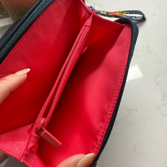 Vera Bradley Blue and Yellow Quilted Wallet - Picture 4 of 5